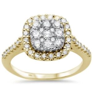 yellow gold diamond ring